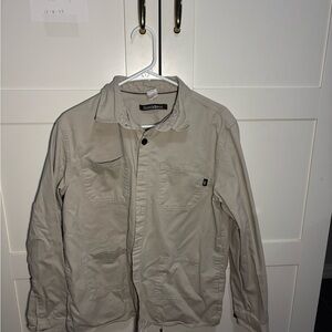 Dutch Bros Utility Jacket / Shirt Jacket – Light Khaki (Unisex)